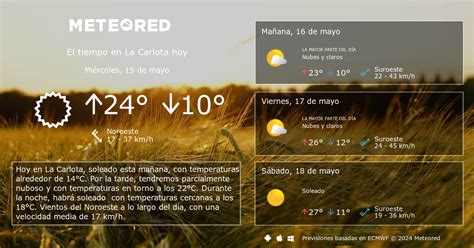 el tiempo en la carlota cordoba|Previsión meteorológica de tres días para La Carlota, Córdoba ...